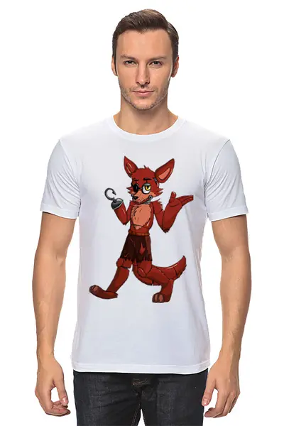 Заказать мужскую футболку в Москве. Футболка классическая Five Nights at Freddy’s от weeert - готовые дизайны и нанесение принтов.
