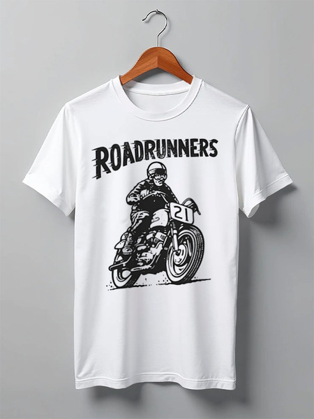 Заказать мужскую футболку в Москве. Футболка классическая Roadruners от direktar94 - готовые дизайны и нанесение принтов.