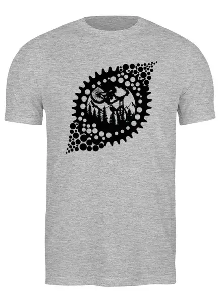 Заказать мужскую футболку в Москве. Футболка классическая Mountain Bike от oneredfoxstore@gmail.com - готовые дизайны и нанесение принтов.