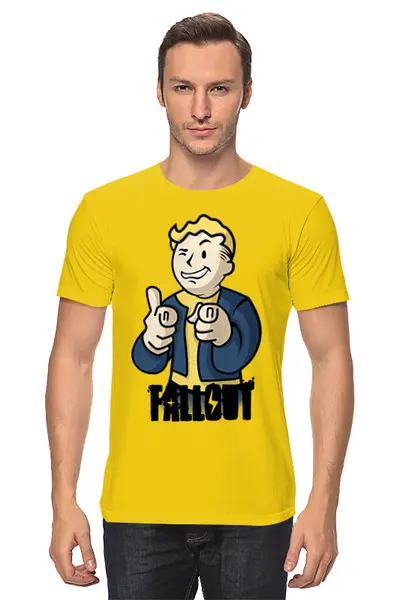 Заказать мужскую футболку в Москве. Футболка классическая Fallout boy от BAD OWL - готовые дизайны и нанесение принтов.