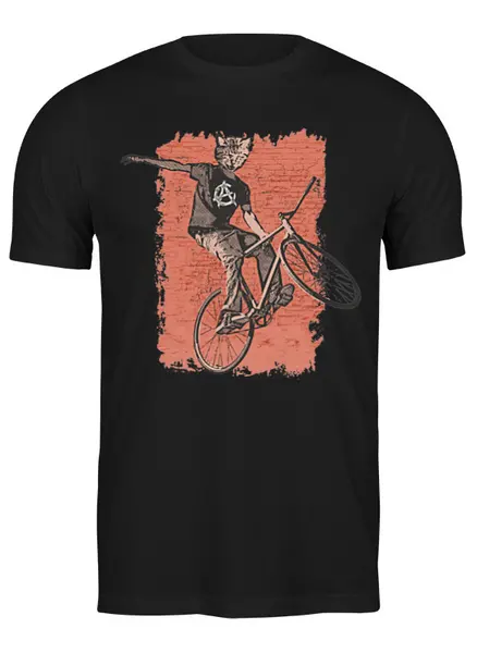 Заказать мужскую футболку в Москве. Футболка классическая Bike Punk  от oneredfoxstore@gmail.com - готовые дизайны и нанесение принтов.