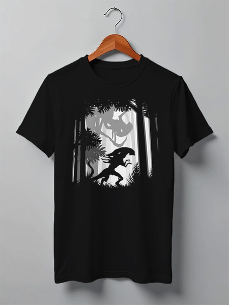 Заказать мужскую футболку в Москве. Футболка классическая Aliens от oneredfoxstore@gmail.com - готовые дизайны и нанесение принтов.