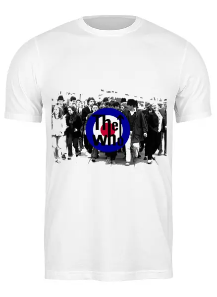 Заказать мужскую футболку в Москве. Футболка классическая the Who от торгаш - готовые дизайны и нанесение принтов.