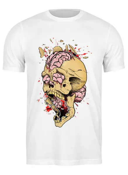 Заказать мужскую футболку в Москве. Футболка классическая Brain Explosion от alferxv - готовые дизайны и нанесение принтов.