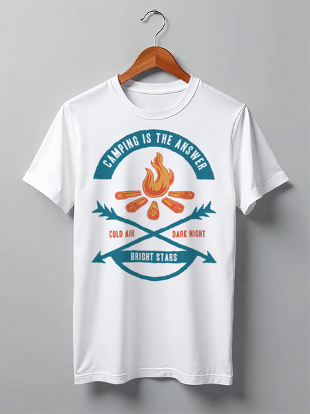 Заказать мужскую футболку в Москве. Футболка классическая Mountains от oneredfoxstore@gmail.com - готовые дизайны и нанесение принтов.