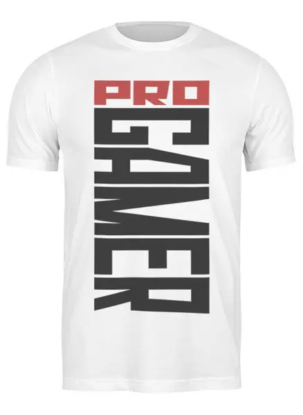 Заказать мужскую футболку в Москве. Футболка классическая Pro gamer от bd-art  - готовые дизайны и нанесение принтов.