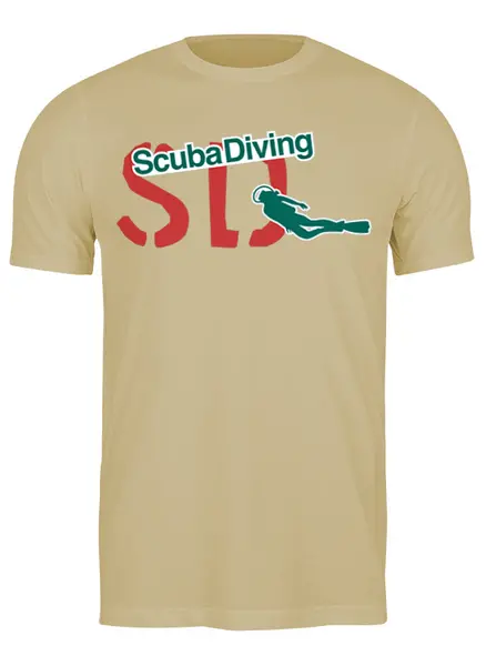 Заказать мужскую футболку в Москве. Футболка классическая Scuba Diving от balden - готовые дизайны и нанесение принтов.