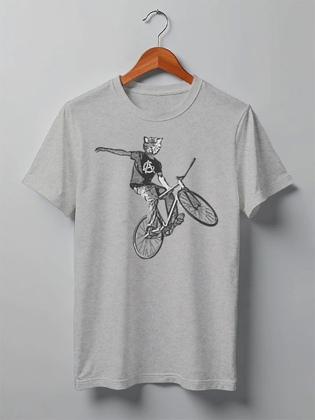Заказать мужскую футболку в Москве. Футболка классическая Bike Punk  от oneredfoxstore@gmail.com - готовые дизайны и нанесение принтов.