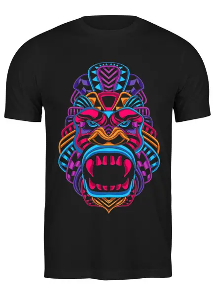 Заказать мужскую футболку в Москве. Футболка классическая  KONG    от T-shirt print  - готовые дизайны и нанесение принтов.