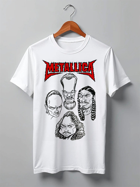 Заказать мужскую футболку в Москве. Футболка классическая Metallica от Leichenwagen - готовые дизайны и нанесение принтов.