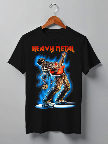 Заказать мужскую футболку в Москве. Футболка классическая Heavy Metal от Leichenwagen - готовые дизайны и нанесение принтов.