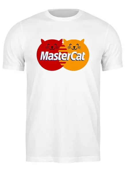 Заказать мужскую футболку в Москве. Футболка классическая Master cat  от ПРИНТЫ ПЕЧАТЬ  - готовые дизайны и нанесение принтов.