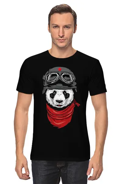 Заказать мужскую футболку в Москве. Футболка классическая Soviet panda от priceless - готовые дизайны и нанесение принтов.