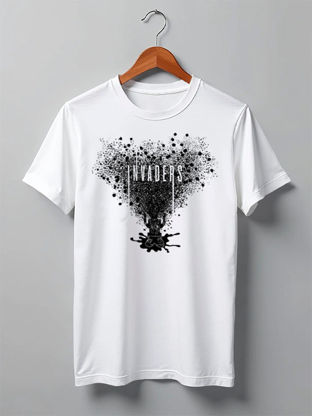 Заказать мужскую футболку в Москве. Футболка классическая Invaders от oneredfoxstore@gmail.com - готовые дизайны и нанесение принтов.