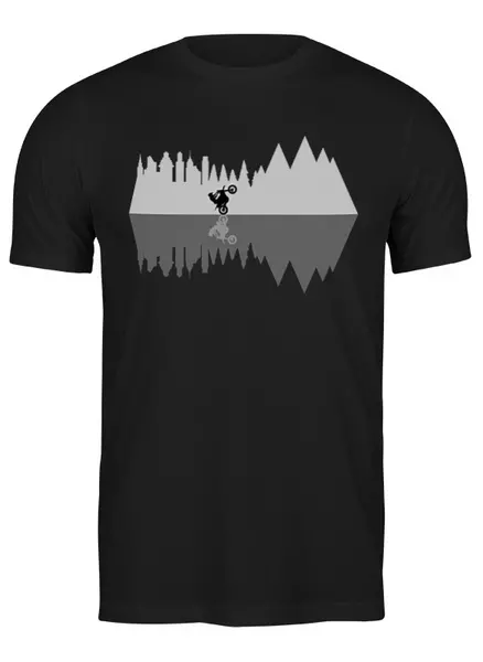 Заказать мужскую футболку в Москве. Футболка классическая Go To The Mountains от oneredfoxstore@gmail.com - готовые дизайны и нанесение принтов.