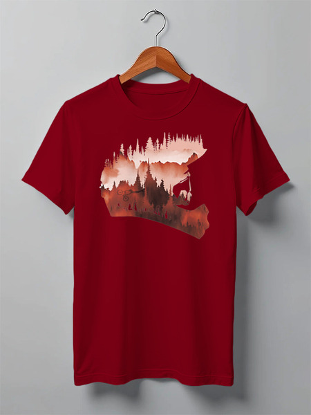 Заказать мужскую футболку в Москве. Футболка классическая Fullface от oneredfoxstore@gmail.com - готовые дизайны и нанесение принтов.