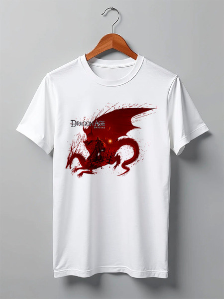 Заказать мужскую футболку в Москве. Футболка классическая DRAGON AGE от robus - готовые дизайны и нанесение принтов.
