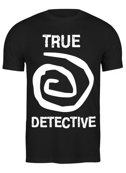 Заказать мужскую футболку в Москве. Футболка классическая true detective от rancid - готовые дизайны и нанесение принтов.