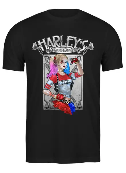Заказать мужскую футболку в Москве. Футболка классическая Harley's от ПРИНТЫ ПЕЧАТЬ  - готовые дизайны и нанесение принтов.