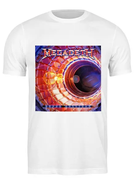 Заказать мужскую футболку в Москве. Футболка классическая Megadeth от Fedor - готовые дизайны и нанесение принтов.