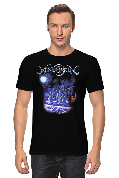Заказать мужскую футболку в Москве. Футболка классическая Wintersun Design Art от Merch Art - готовые дизайны и нанесение принтов.