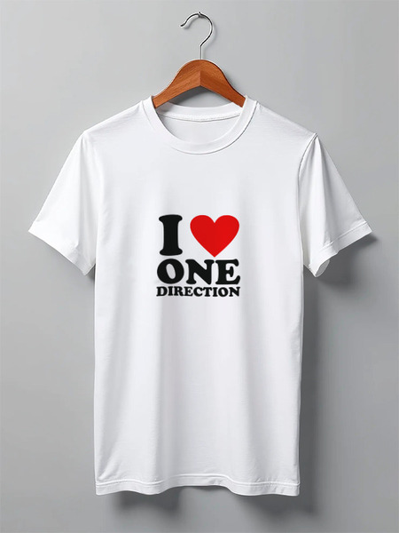 Заказать мужскую футболку в Москве. Футболка классическая One Direction от originals - готовые дизайны и нанесение принтов.