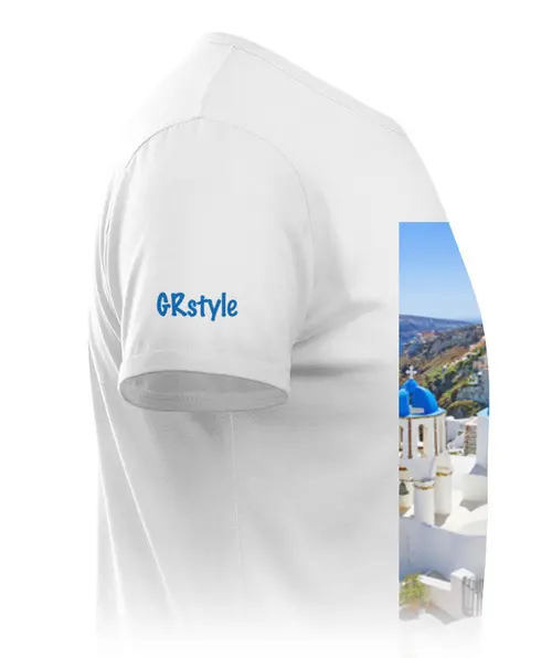 Заказать мужскую футболку в Москве. Футболка классическая Греция от GRstyle  - готовые дизайны и нанесение принтов.