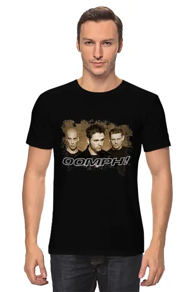 Заказать мужскую футболку в Москве. Футболка классическая OOMPH! от OEX design - готовые дизайны и нанесение принтов.
