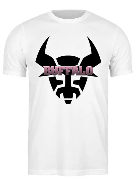 Заказать мужскую футболку в Москве. Футболка классическая бык buffalo от DenTen - готовые дизайны и нанесение принтов.