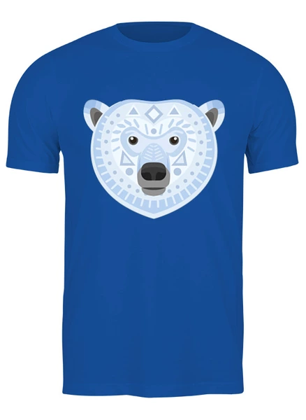 Заказать мужскую футболку в Москве. Футболка классическая Белый медведь от skynatural - готовые дизайны и нанесение принтов.