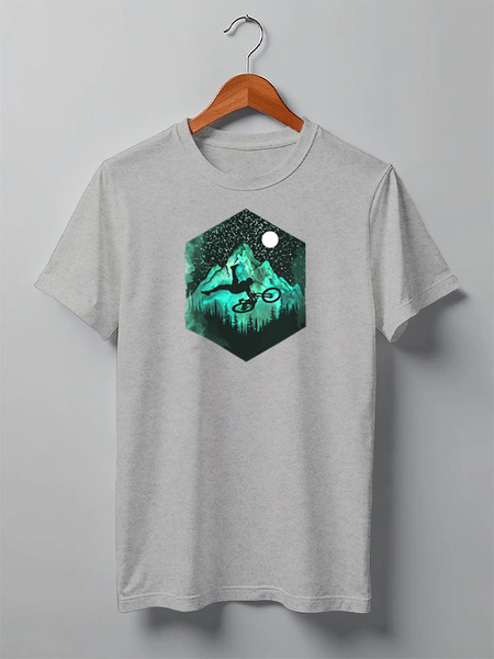 Заказать мужскую футболку в Москве. Футболка классическая Ink Rider от oneredfoxstore@gmail.com - готовые дизайны и нанесение принтов.