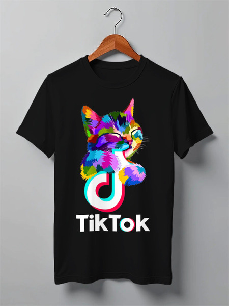 Заказать мужскую футболку в Москве. Футболка классическая TIK TOK (Tik Tok video) от vista12761@rambler.ru - готовые дизайны и нанесение принтов.