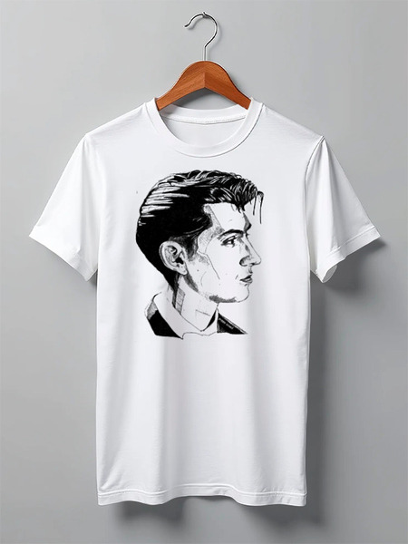 Заказать мужскую футболку в Москве. Футболка классическая Arctic Monkeys от mitia.zx@yandex.ru - готовые дизайны и нанесение принтов.