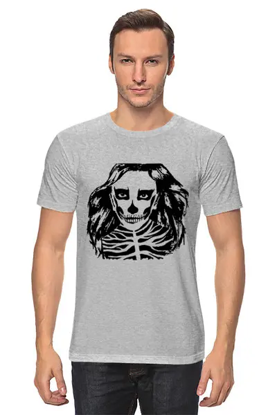 Заказать мужскую футболку в Москве. Футболка классическая Halloween girl от Eve  - готовые дизайны и нанесение принтов.