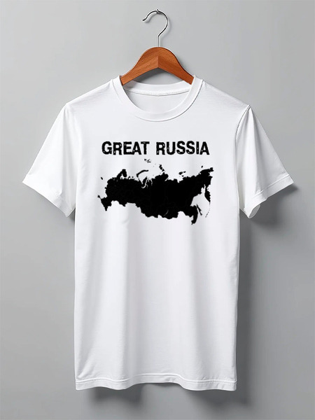 Заказать мужскую футболку в Москве. Футболка классическая Great Russia 12 от Great Russia - готовые дизайны и нанесение принтов.