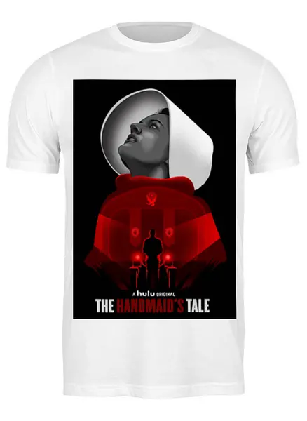 Заказать мужскую футболку в Москве. Футболка классическая The Handmaid's Tale / Рассказ служанки от kino.printio.ru - готовые дизайны и нанесение принтов.