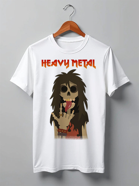 Заказать мужскую футболку в Москве. Футболка классическая Heavy Metal Art от Leichenwagen - готовые дизайны и нанесение принтов.