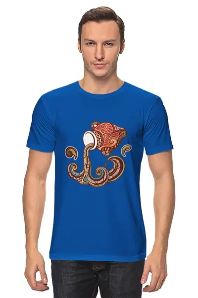Заказать мужскую футболку в Москве. Футболка классическая Водолей - Aquarius от trend - готовые дизайны и нанесение принтов.