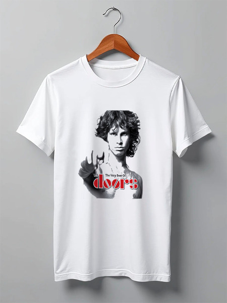 Заказать мужскую футболку в Москве. Футболка классическая "The Doors" (Jim Morrison) от Fedor - готовые дизайны и нанесение принтов.