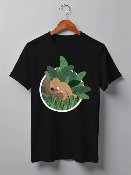 Заказать мужскую футболку в Москве. Футболка классическая Animals от oneredfoxstore@gmail.com - готовые дизайны и нанесение принтов.