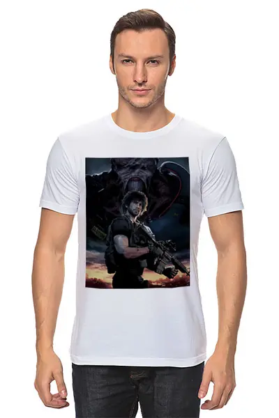 Заказать мужскую футболку в Москве. Футболка классическая Resident evil 3 от GeekFox  - готовые дизайны и нанесение принтов.