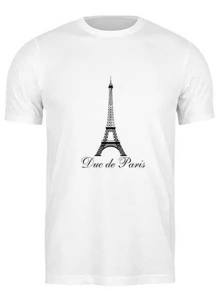 Заказать мужскую футболку в Москве. Футболка классическая Duc de Paris от Александр  - готовые дизайны и нанесение принтов.