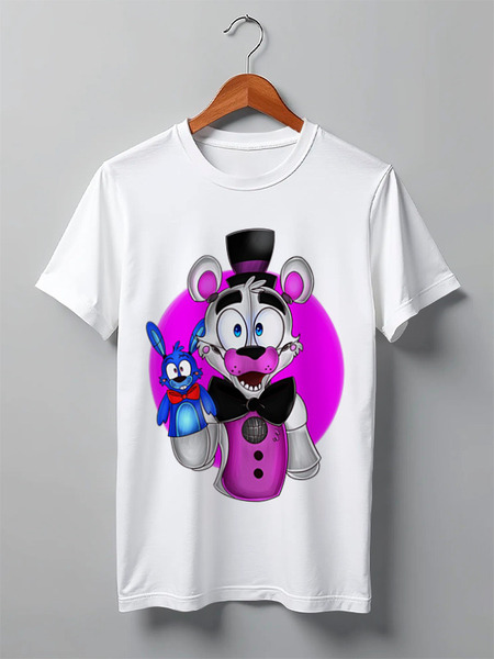 Заказать мужскую футболку в Москве. Футболка классическая Five Nights at Freddy’s от weeert - готовые дизайны и нанесение принтов.