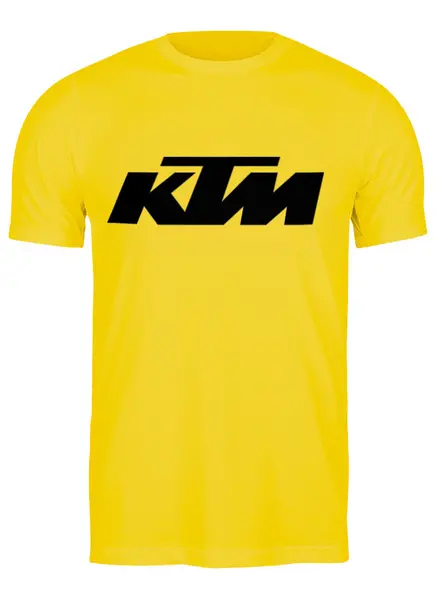 Заказать мужскую футболку в Москве. Футболка классическая KTM moto от poluektoff@bmail.ru - готовые дизайны и нанесение принтов.