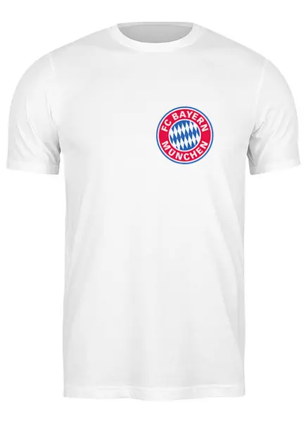 Заказать мужскую футболку в Москве. Футболка классическая Бавария от Александр - готовые дизайны и нанесение принтов.