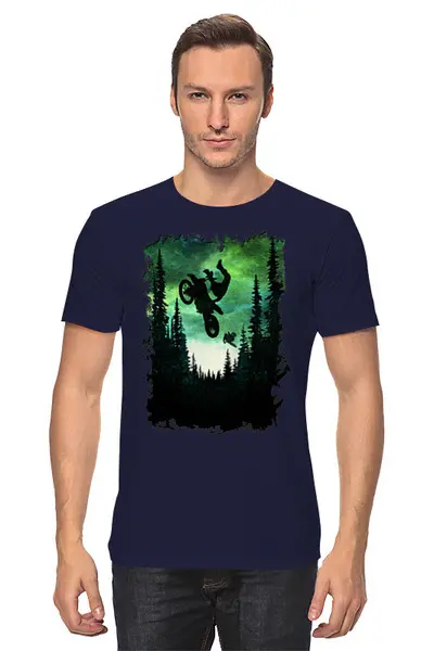 Заказать мужскую футболку в Москве. Футболка классическая Forest Riders от oneredfoxstore@gmail.com - готовые дизайны и нанесение принтов.
