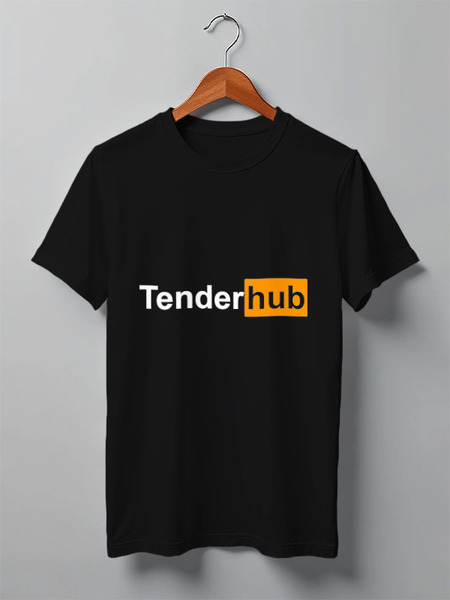 Заказать мужскую футболку в Москве. Футболка классическая Tenderhub Hoodie от Vlad Vlad - готовые дизайны и нанесение принтов.