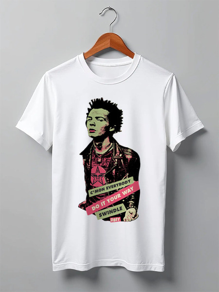 Заказать мужскую футболку в Москве. Футболка классическая sid vicious от rancid - готовые дизайны и нанесение принтов.