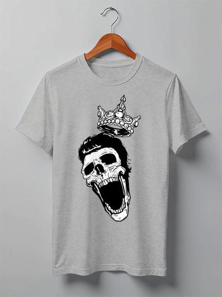 Заказать мужскую футболку в Москве. Футболка классическая Skull от zen4@bk.ru - готовые дизайны и нанесение принтов.