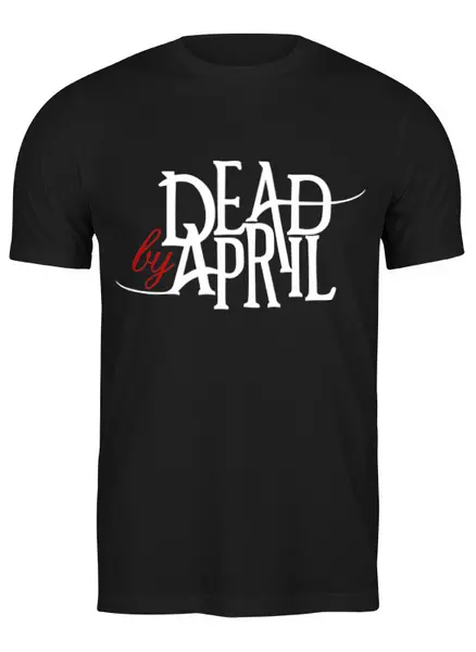 Заказать мужскую футболку в Москве. Футболка классическая Dead by April от geekbox - готовые дизайны и нанесение принтов.